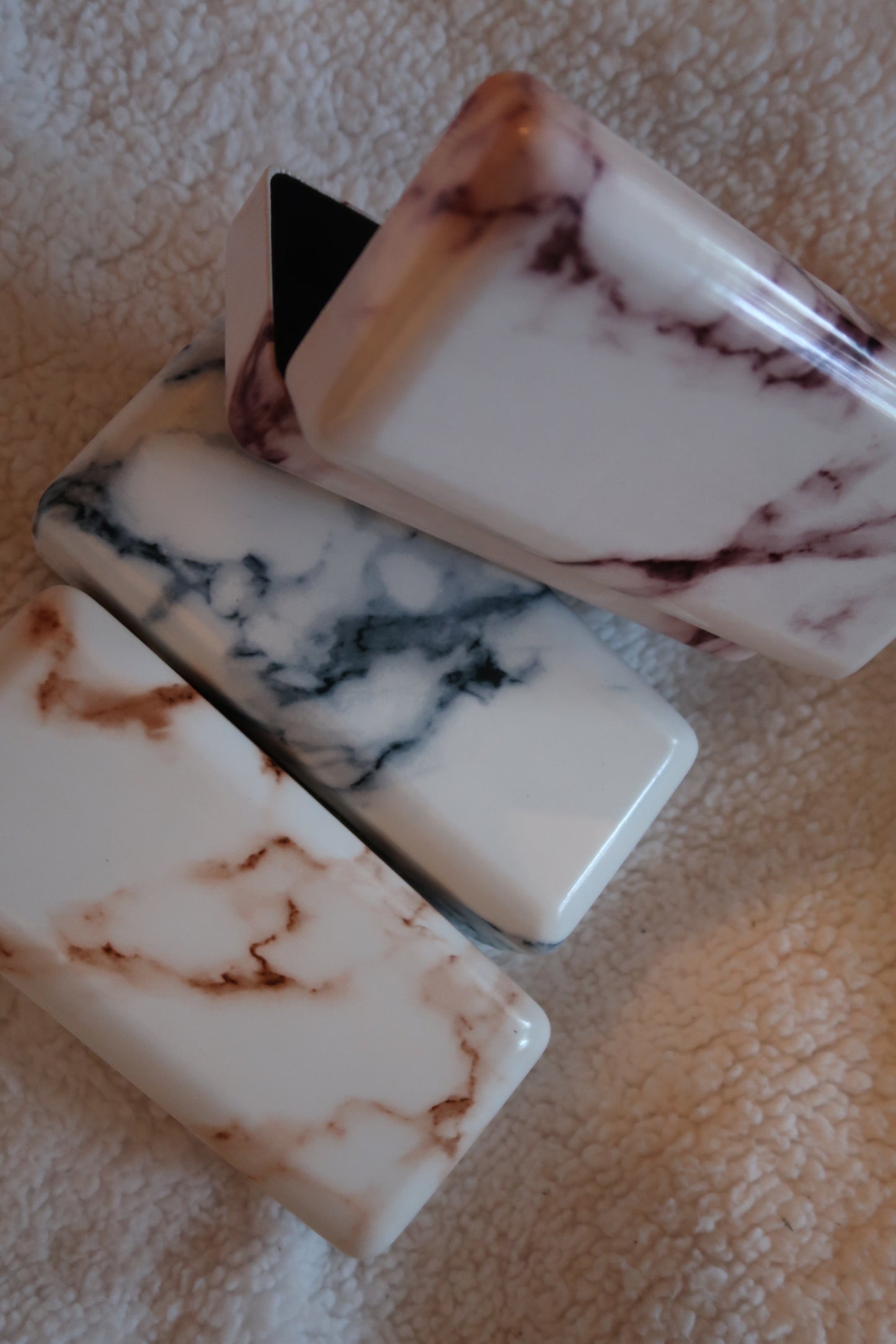 Marble Eyeglass Case